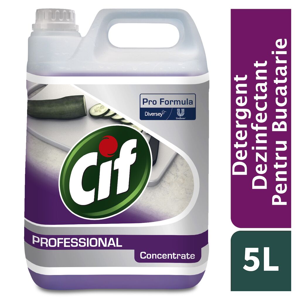 Cif Pro Formula Detergent Dezinfectant Lichid 2 în 1 Concentrat 2x5L